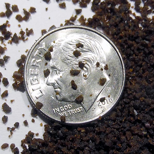 Phase three micro pellets on dime
